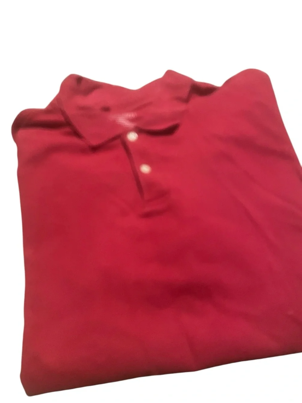 Saddlebred size large Men's Red Polo Shirt - Classic Short Sleeve